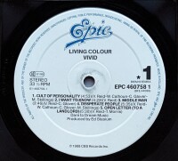 Living Colour - Vivid [LP] | Epic - EPC 460758 1 |...