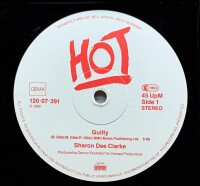 Sharon Dee Clarke - Guilty / Summer Days [LP] | Bellaphon - 120·07·391 | Germany, 1990 | NM/EX