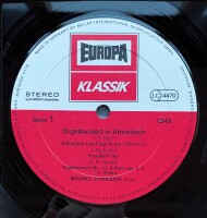 Michael Schneider - Orgelkonzert in Amorbach [LP] | Europa Klassik - 1242 | Germany, 1975 | NM/EX