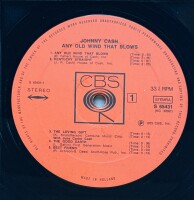 Johnny Cash - Any Old Wind That Blows [LP] | CBS - S...