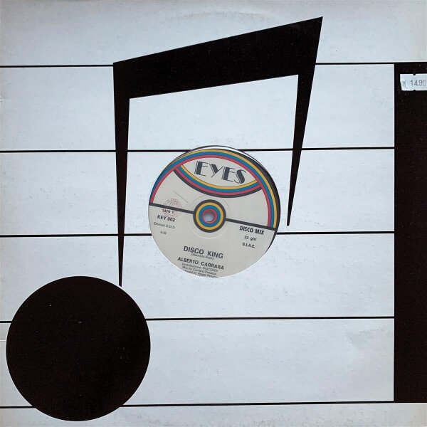 Alberto Carrara - Disco King [LP] | Eyes - KEY 002 | Italy, 1983 | EX/VG+