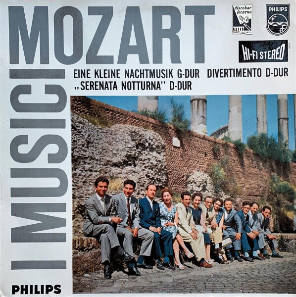 Mozart, I Musici - Eine Kleine Nachtmusik / Divertimento D-Dur / „Serenata Notturna” D-Dur [LP] | Philips - 835 016 AY | Netherlands, 1959 | VG/VG+