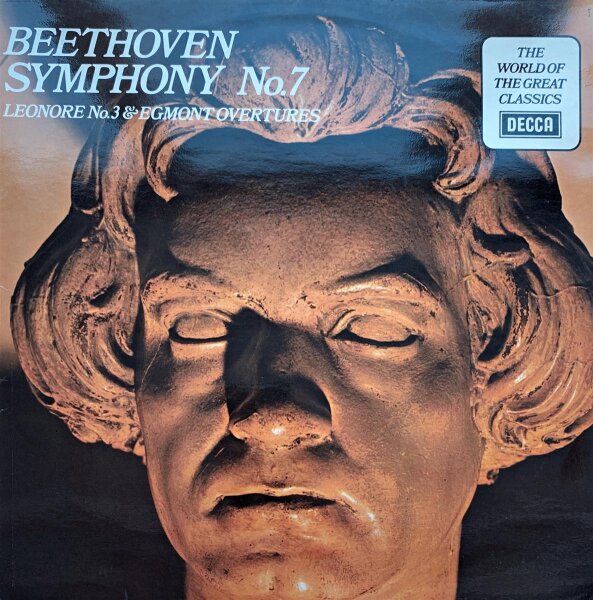 Beethoven - Symphony No.7 / Leonore No.3 & Egmont Overtures [LP] | Decca - SPA 327 | UK,  1974 | VG/VG+
