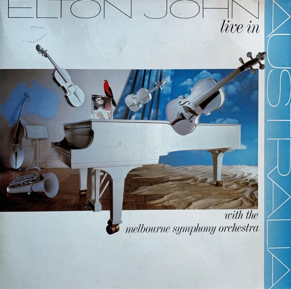 Elton John With The Melbourne Symphony Orchestra - Live In Australia [2LP] | The Rocket Record Company - 832 470-1 | Europe, 1987 | EX/VG+