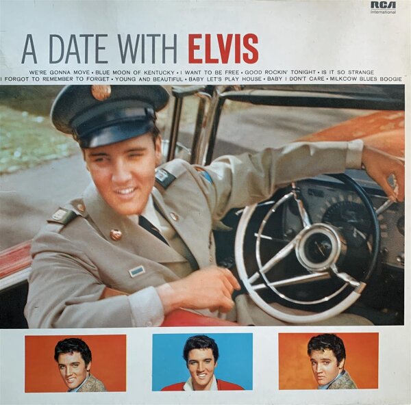 Elvis Presley - A Date With Elvis [LP] | RCA International - NL 89097 | UK & Europe | VG/VG+