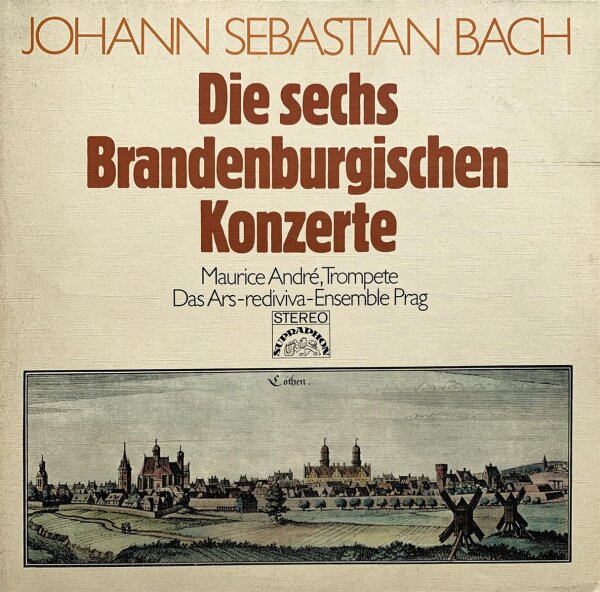 Johann Sebastian Bach, Maurice André, Das Ars-Rediviva-Ensemble Prag - Die Sechs Brandenburgischen Konzerte [2LP] | Supraphon - 80 386 XK | Germany | NM/VG+