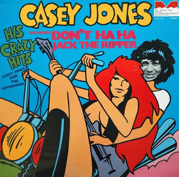 Casey Jones And The Governors - His Crazy Hits [LP] | Metronome 2001 - 200.157 | Germany, 1973 | VG/EX