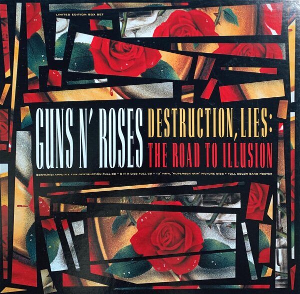 Guns N Roses - Destruction, Lies: The Road To Illusion [LP] | Geffen Records - GED 24434 | Europe, 1992 | NM/EX