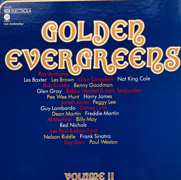 Various - Golden Evergreens Volume II [2LP] | Capitol Records - 64 035 | Germany | NM/EX