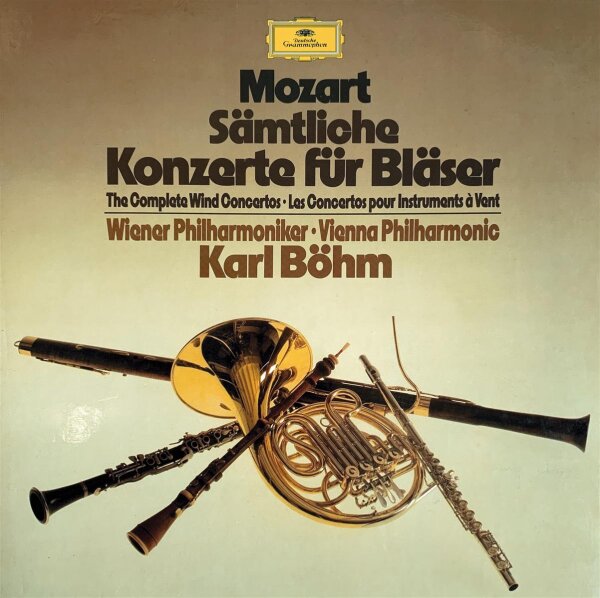 Wolfgang Amadeus Mozart - Sämtliche Konzerte Für Bläser [LP] | Deutsche Grammophon - 2562 205 | Germany, 1980 | NM/VG+