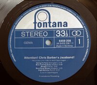 Chris Barber - Chris Barbers Jazz Band  [LP] | Fontana - 6459 208  | Germany | NM/EX