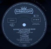 Bernies Autobahn Band - Drucksache [LP] | Intercord - INT 160.182 | Germany, 1982 | NM/EX