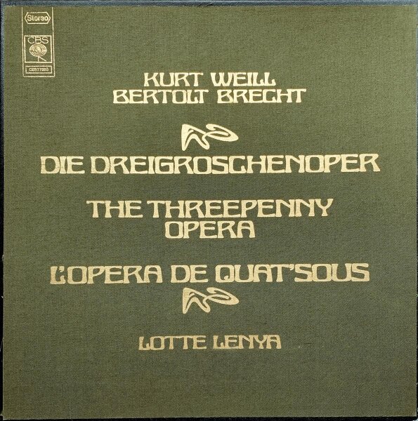 Kurt Weill, Bertolt Brecht - Lotte Lenya - Die Dreigroschenoper [LP Box Set] | CBS - CBS 77268 | Germany, 1980 | NM/VG+