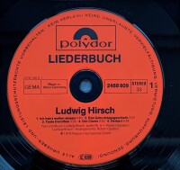 Ludwig Hirsch - Liederbuch [LP] | Polydor - 2679 075 |...