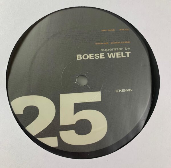 Boese Welt - Superstar [12 Maxi] | Toneman - Toneman 25 | Germany, 2005 | VG/VG