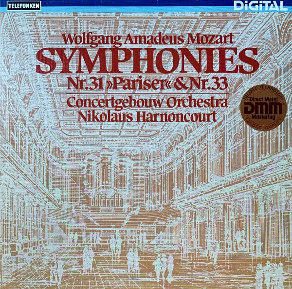 Wolfgang Amadeus Mozart - Symphonie Nr. 33 B-Dur, KV 319 / Symphonie NR. 31 D-Dur, KV 297 [LP] | Telefunken - 6.42817 AZ | Germany, 1982 | NM/EX