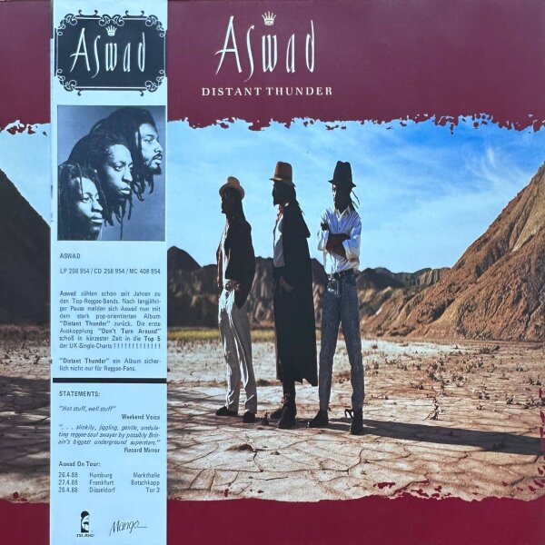 Aswad - Distant Thunder [LP] | Island -  208 954 | EX/EX