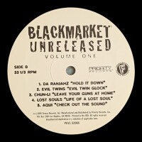 Various  - Blackmarket Unreleased Volume One [LP] | Priority Records - PEVL 53966 | US, 1995 | EX/NM
