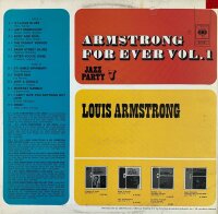 Louis Armstrong - Armstrong For Ever, Vol. 1 [LP] | CBS - M 52027 | Netherlands, 1972 | VG+/VG