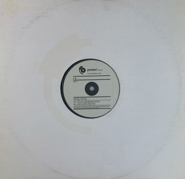 CK - Boing, Boing [LP] |  - pro003-6 | Germany, 2001 | NM/VG