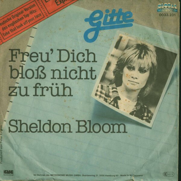 Freu Dich bloß nicht zu früh / Sheldon Bloom