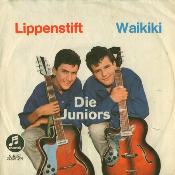 Die Juniors - Waikiki / Lippenstift (Sherry Berry Lips) [7 Vinyl Single] | Columbia | Ersatz-Cover ohne Single | F/VG