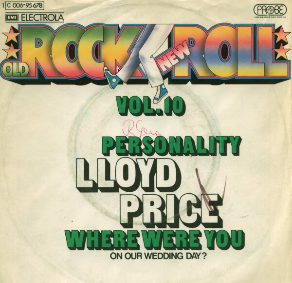 Lloyd Price - Personality / Where Where You (On Our Wedding Day)? [7 Vinyl Single] | Electrola | EX/G
