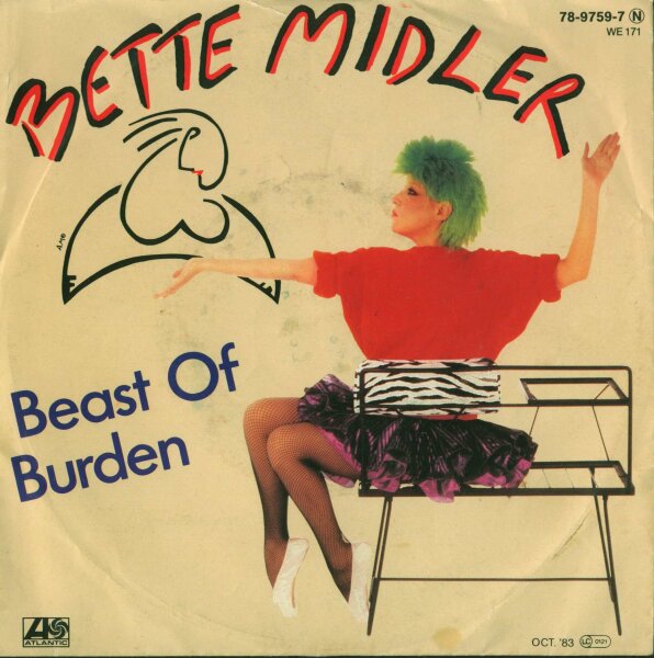 Bette Midler - Beast Of Burden / Come Back, Jimmy Dean [7 Vinyl Single] | Atlantic | VG/VG