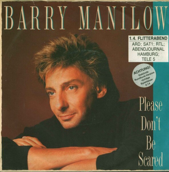 Barry Manilow - Please Dont Be Scared / A Little Travelin Music, Please [7 Vinyl Single] | Arista | Promo Exemplar mit Info-Beilage | VG/VG