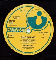 Scorpions - Gold Ballads [LP] | Harvest - 1C 032 Z 26...