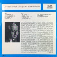 Sebastian Blau - Die Schwäbischen Gesänge des...