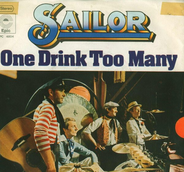 Sailor - One Drink Too Many [7 Vinyl Single] | Epic | VG/VG