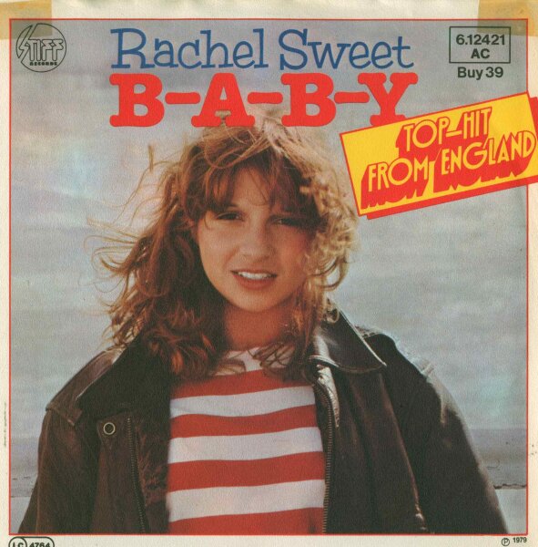 Rachel Sweet - B-A-B-Y / Suspended Animation. [7 Vinyl Single] | Stiff Records | EX/VG