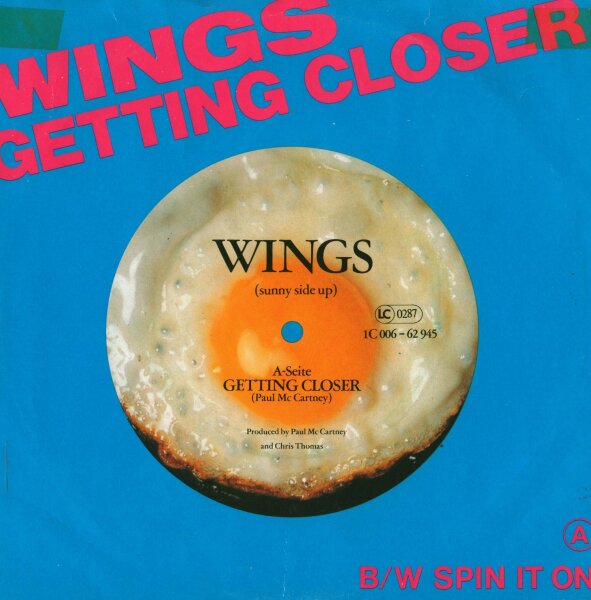 Wings - Getting Closer / Spin It On [7 Vinyl Single] | Odeon | NM/VG