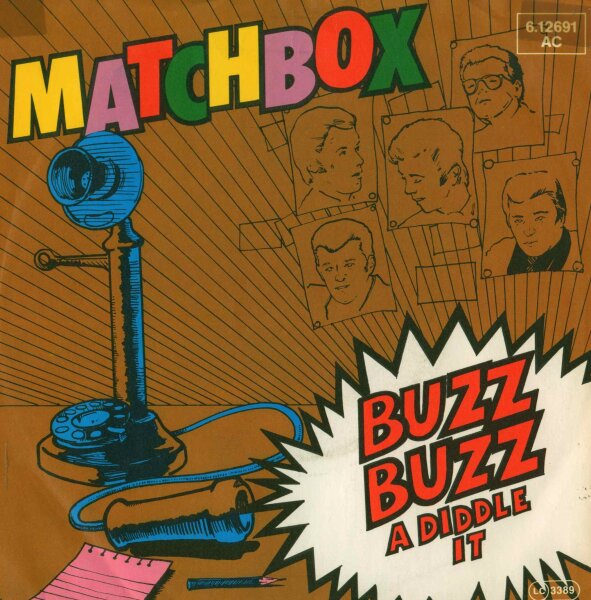 Matchbox - Buzz Buzz A Diddle It [7 Vinyl Single] | Magnet | Germany, 1980 | EX/VG+