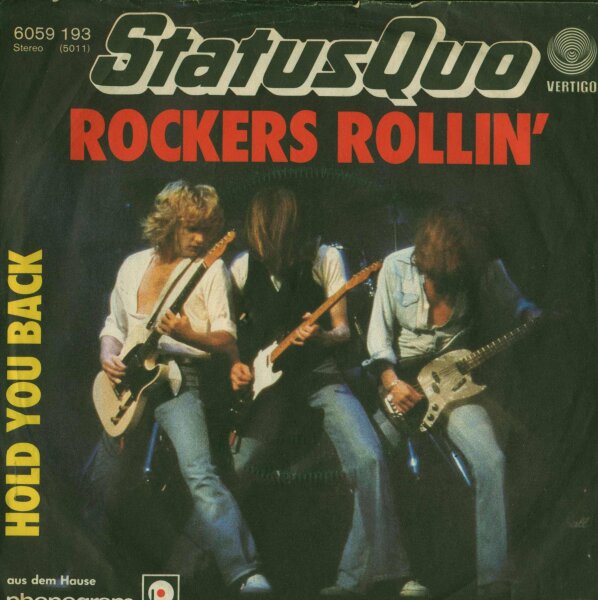 Status Quo - Rockers Rollin / Hold You Back [7 Vinyl Single] | Vertigo | VG/VG-