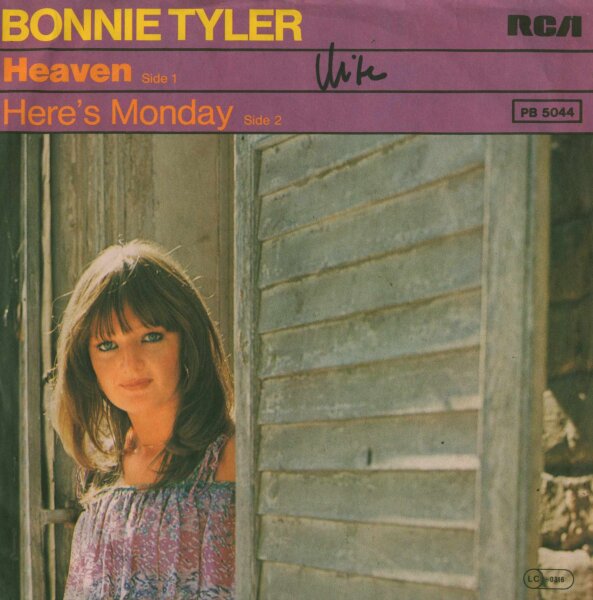 Bonnie Tyler - Heaven / Heres Monday [7 Vinyl Single] | RCA | VG+/VG