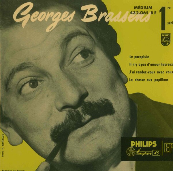 Georges Brassens - Le Parapluie / Il Ny A Pas Damour Heureux / Jai Rendez-vous Avec Vous / La Chasse Aux Papillons [7 Vinyl Single] | Philips | VG/VG