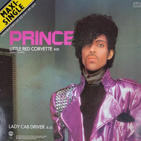 Prince - Little Red Corvette [12 Maxi] | Warner Bros. Records - 92-0107-0 | Europe, 1984 | NM/EX