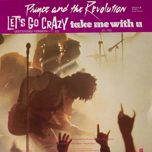 Prince And The Revolution - Lets Go Crazy / Take Me With U / Erotic City [12 Maxi] | Warner Bros. Records - 920 317-0 | NM/VG+