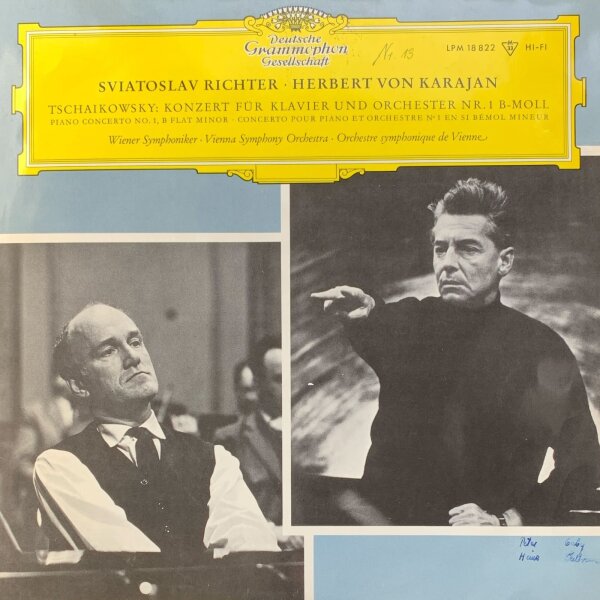 Deutsche Grammophon Gesellschaft - Tschaikowsky: Konzert für Klavier und Orchester Nr.1 B-Moll [LP] | Not On Label - LPM 18 822 | VG/VG