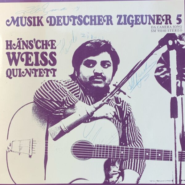 Hänsche Weiss Quintett - Musik Deutscher Zigeuner 5 [LP] | Da Camera Song - SM 95040 | Germany, 1973 | VG+/EX