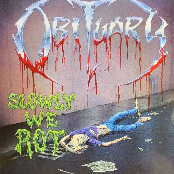 Obituary - Slowly We Rot [LP] | Roadracer Records - RO-9489-1 | Europe, 1989 | EX/VG+
