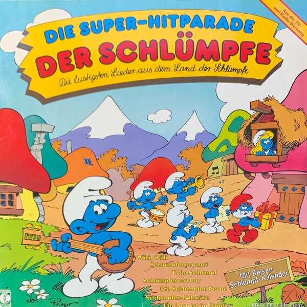 Die Schlümpfe - Die Super-Hitparade Der Schlümpfe [LP] | K-tel - TG 1581 | Germany, 1985 | VG+/VG+