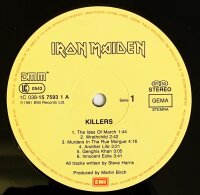 Iron Maiden - Killers [LP] | EMI - 1C 038-15 7593 1 |...