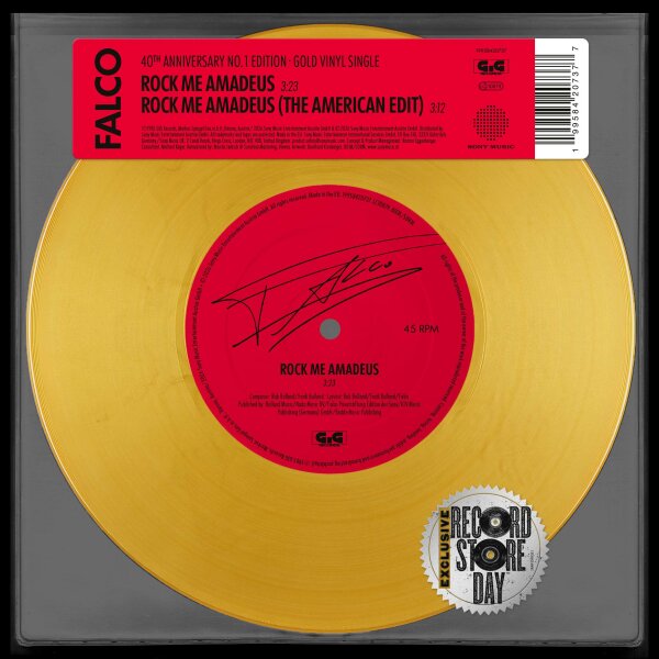 Falco - Rock Me Amadeus [7 Single] Sony Music - 19958420737 | RSD 2026