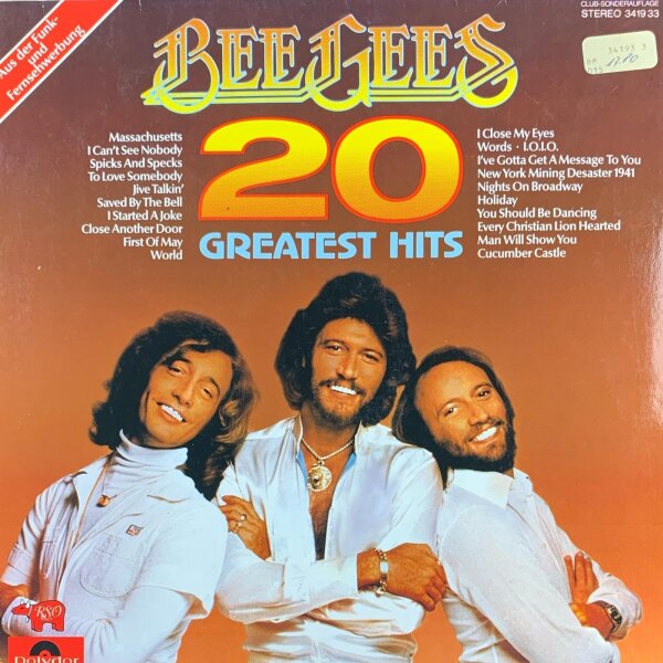 Bee Gees - 20 Greatest Hits [LP] | RSO - 3419 33 | Germany, 1978 | VG+/VG