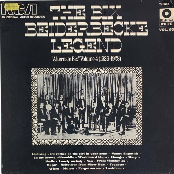 Bix Beiderbecke - The Bix Beiderbecke Legend Volume 4 - "Alternate Bix" (1926-1928) [LP] | RCA Victor - 741.093 | France, 1973 | NM/VG+