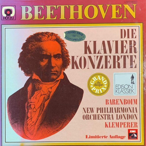 Ludwig Van Beethoven - Die Klavier Konzerte [LP] | HÖR ZU - 1C 197-01 890/93 | Germany | NM/EX