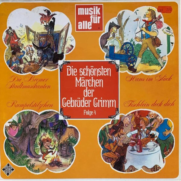 Gebrüder Grimm - Die Schönsten Märchen Der Gebrüder Grimm (Folge 4) [LP] | Telefunken -  6.21211 | Germany | NM/EX